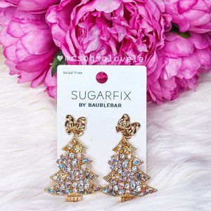 SUGARFIX BY BAUBLEBAR Christmas Rhinestone Tree earrings
